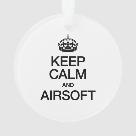 CALM UND LUFTFAHRT behalten Ornament (Rückseite)