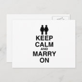 CALM UND MARRON behalten (LES Postkarte (Vorne/Hinten)