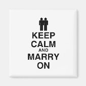 CALM UND MARRY ON behalten (SPIEL) Magnet (Vorne)