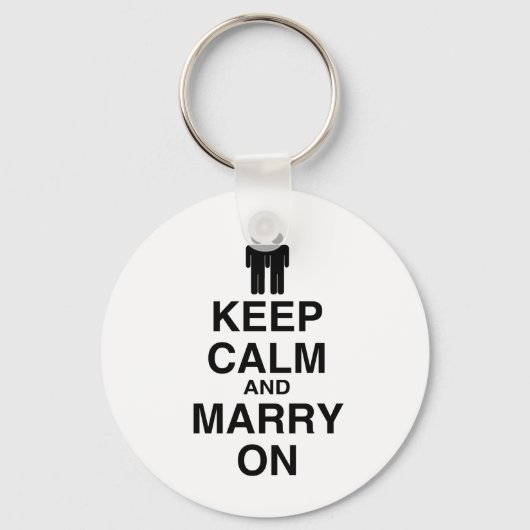 CALM UND MARRY ON behalten (SPIEL) Schlüsselanhänger (Vorderseite)
