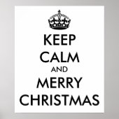 CALM und MERRY CHRISTMAS behalten - Hintergrund än Poster (Vorne)
