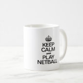 CALM UND NETBALL behalten Kaffeetasse (VorderseiteRechts)