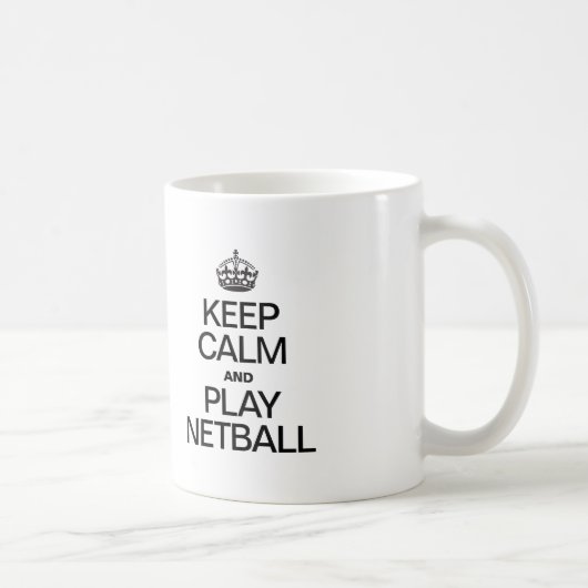 CALM UND NETBALL behalten Kaffeetasse (Rechts)