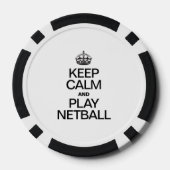 CALM UND NETBALL behalten Pokerchips (Rückseite)