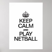 CALM UND NETBALL behalten Poster (Vorne)