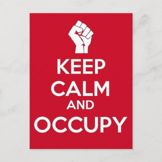Calm und Occupy behalten (Version 2) Postkarte