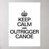 CALM UND OUTRIGGER CANOE behalten Poster (Vorne)