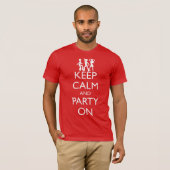 CALM UND PARTY behalten, DANKER T-Shirt (Vorne ganz)