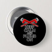 Calm und Plumb auf behalten Button (Vorne & Hinten)