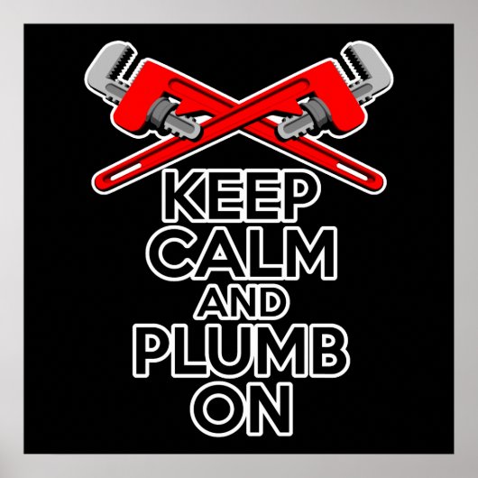 Calm und Plumb auf behalten Poster (Vorne)