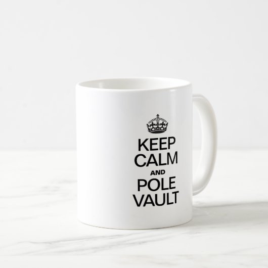 CALM UND POLE VAULT behalten Kaffeetasse (VorderseiteRechts)