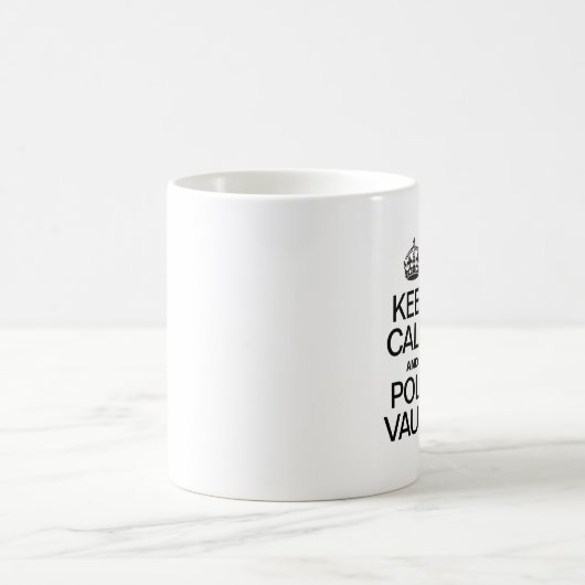 CALM UND POLE VAULT behalten Kaffeetasse (Mittel)