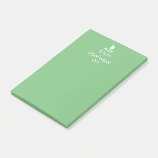 CALM UND POW WOON behalten Post-it Klebezettel (angewinkelt)