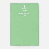 CALM UND POW WOON behalten Post-it Klebezettel (Vorderseite)