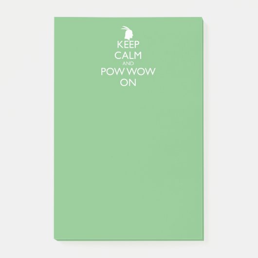 CALM UND POW WOON behalten Post-it Klebezettel (Vorderseite)