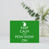 CALM UND POW WOON behalten Postkarte (Stehend Vorderseite)