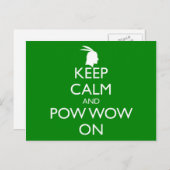 CALM UND POW WOON behalten Postkarte (Vorne/Hinten)