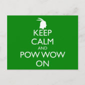 CALM UND POW WOON behalten Postkarte (Vorderseite)