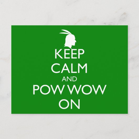 CALM UND POW WOON behalten Postkarte (Vorderseite)