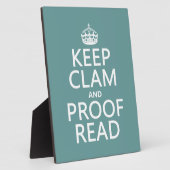 Calm und Proofread (stumm) behalten (beliebig) Fotoplatte (Seite)