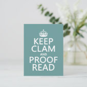 Calm und Proofread (stumm) behalten (beliebig) Postkarte (Stehend Vorderseite)