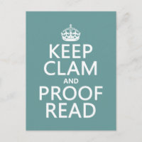 Calm und Proofread (stumm) behalten (beliebig)