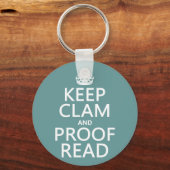 Calm und Proofread (stumm) behalten (beliebig) Schlüsselanhänger (Vorderseite)