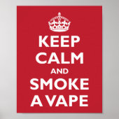 CALM und RAUCHEN ALS VAPE behalten - Hintergrund ä Poster (Vorne)