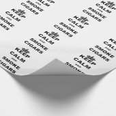 CALM UND RAUCHEN CIGARS.pnng behalten Geschenkpapier (Ecke)