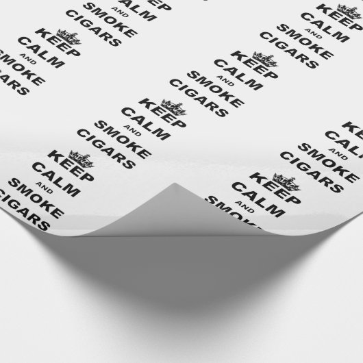 CALM UND RAUCHEN CIGARS.pnng behalten Geschenkpapier (Ecke)