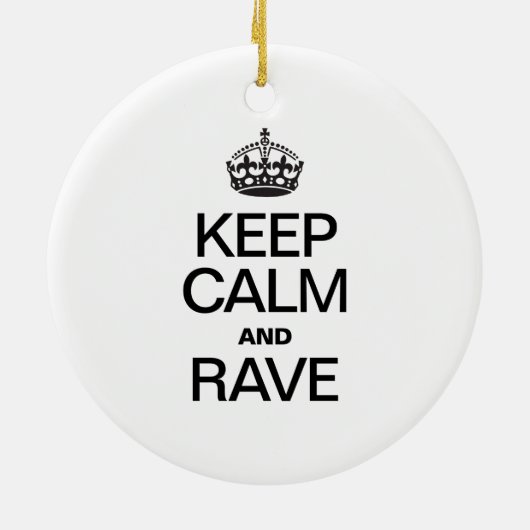 CALM UND RAVE behalten Keramikornament (Hinten)