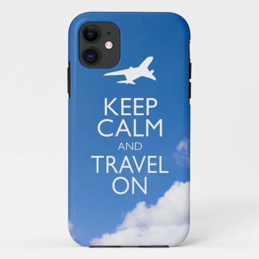 CALM UND REISE behalten Case-Mate iPhone Hülle (Rückseite)