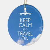 CALM UND REISE behalten Keramikornament (Links)
