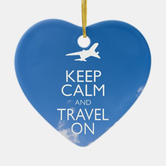 CALM UND REISE behalten Keramikornament (Vorne)