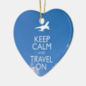 CALM UND REISE behalten Keramikornament (Links)