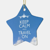 CALM UND REISE behalten Keramikornament (Links)