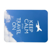 CALM UND REISE behalten Magnet (Horizontal)
