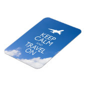 CALM UND REISE behalten Magnet (Linke Seite)