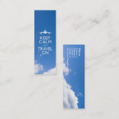 CALM UND REISE behalten Mini Visitenkarte (Vorne/Hinten)