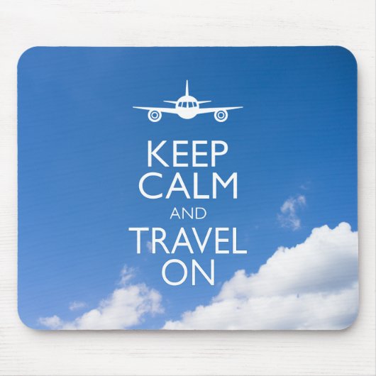 CALM UND REISE behalten Mousepad (Vorne)