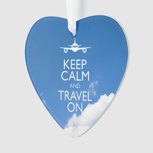 CALM UND REISE behalten Ornament (Vorderseite)