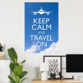 CALM UND REISE behalten Poster (Heimbüro)