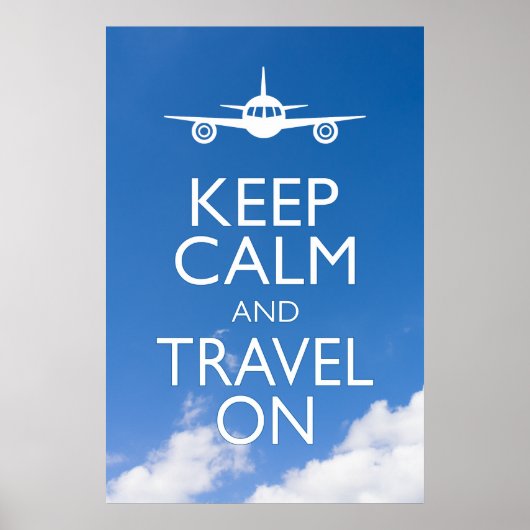 CALM UND REISE behalten Poster (Vorne)