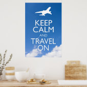 CALM UND REISE behalten Poster (Küche)