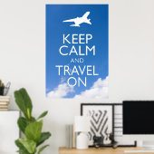 CALM UND REISE behalten Poster (Heimbüro)