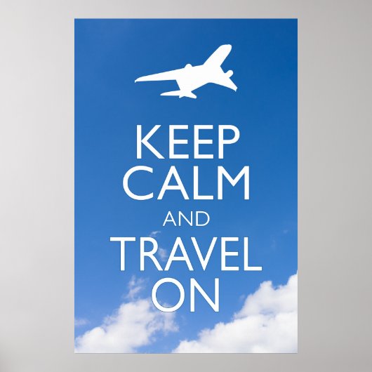 CALM UND REISE behalten Poster (Vorne)