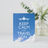 CALM UND REISE behalten Postkarte (Stehend Vorderseite)