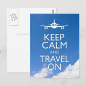 CALM UND REISE behalten Postkarte (Vorne/Hinten)
