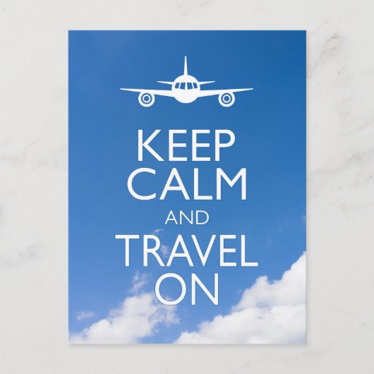 CALM UND REISE behalten Postkarte (Vorderseite)