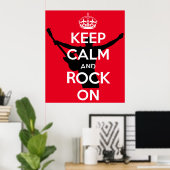 CALM UND ROCK behalten Poster (Heimbüro)